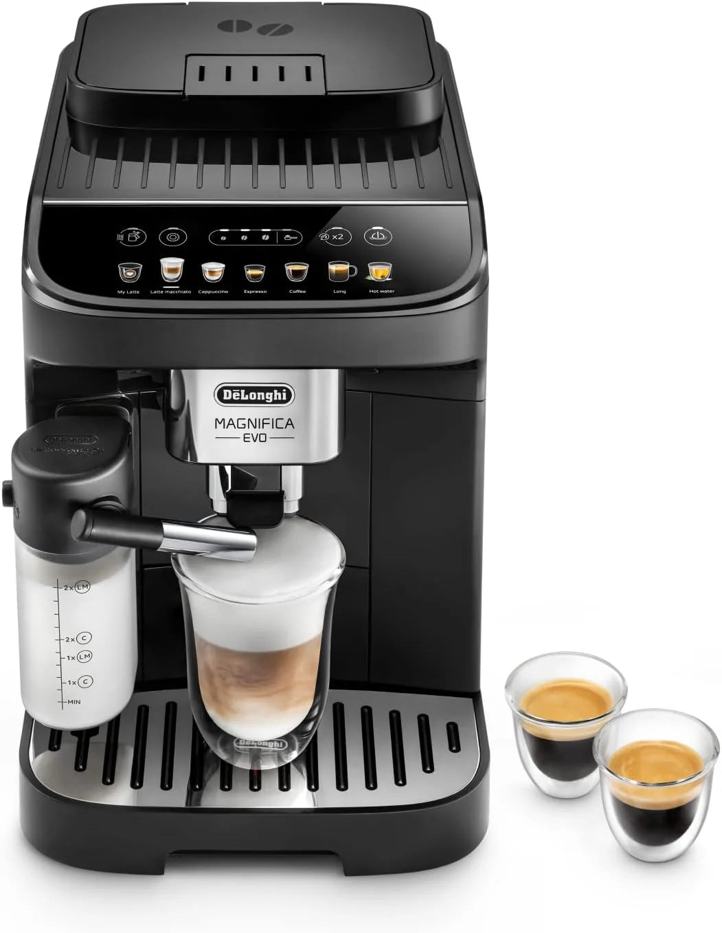 De'Longhi Magnifica Evo Ecam Ekspres Do Kawy, Srebrny, 1450 Ww 230 Vv(Automatyczny Dzbanek Na Mleko)