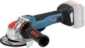 Bosch Professional System 18V: Akumulatorowa Szlifierka Kątowa Gwx 18V-10 Sc (System X-Lock, Prędkość Obrotowa Bez Obciążenia: 4 500 – 9 000 Min–1, Ø