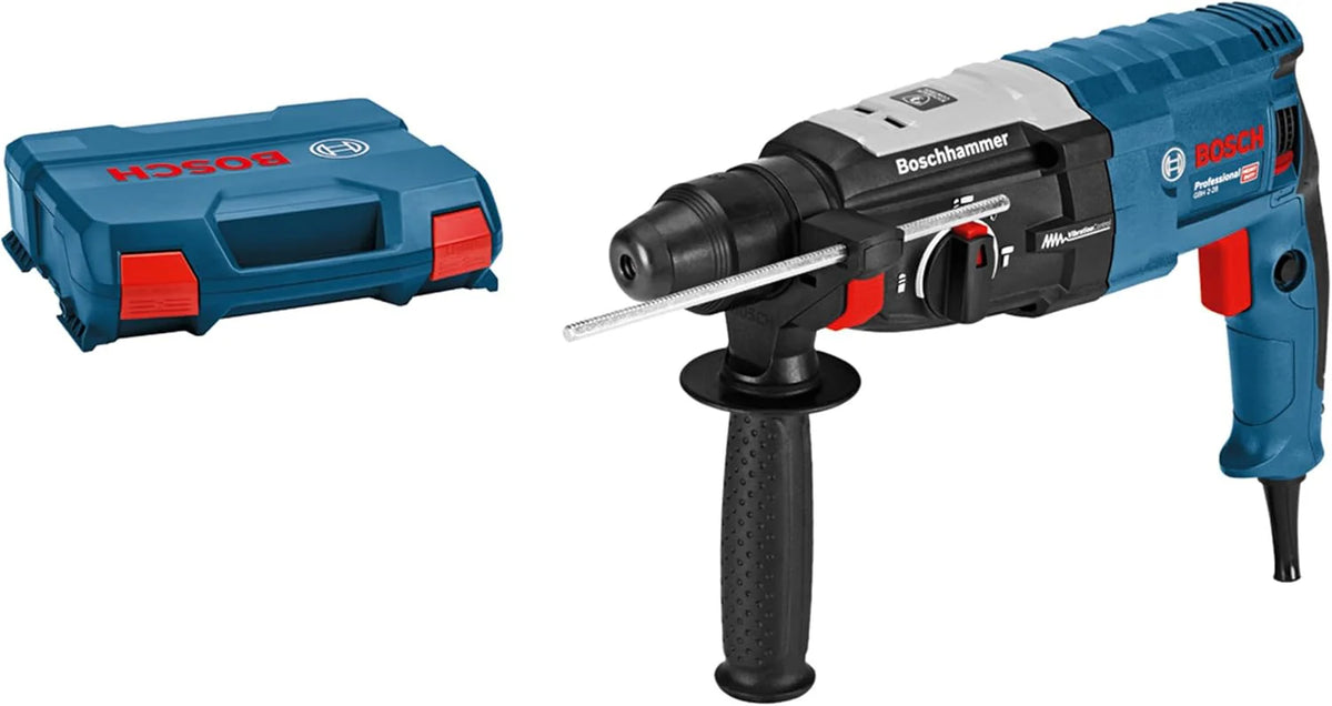 Bosch Professional: Młot Udarowo-Obrotowy Gbh 2-28 F (880 W, Wymienny Uchwyt Sds Plus, Ogranicznik Głębokości, 6-Częściowy Zestaw Wierteł I Dłut, Wali
