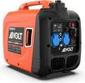 Aivolt Generator Benzyny 1400W Generator Cichego Falownika Z Gniazdami Ac 230V/Dc 12V/Usb Typu A I Zbiornikiem 2,5L Przenośny Lekki Generator Na Kempi
