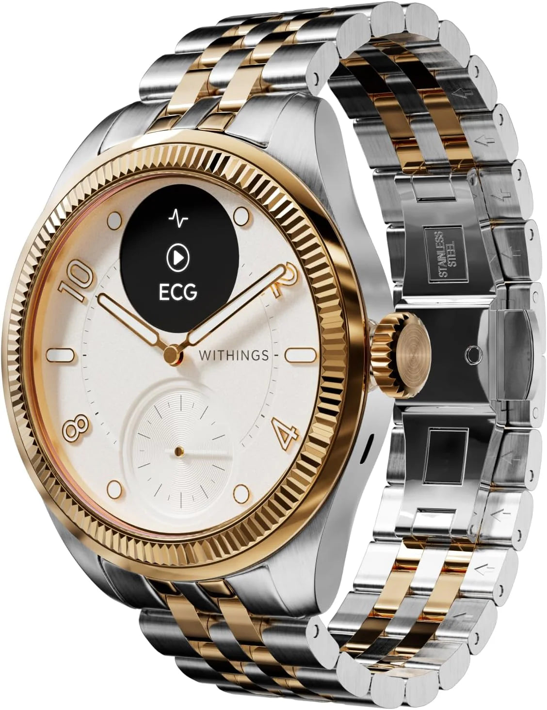Withings Scanwatch Nova Brilliant Hybrydowy Smartwatch Health Dla Mężczyzn I Kobiet, Spo2, Monitorowanie Temperatury, Sen, Zdrowie Układu Oddechowego,