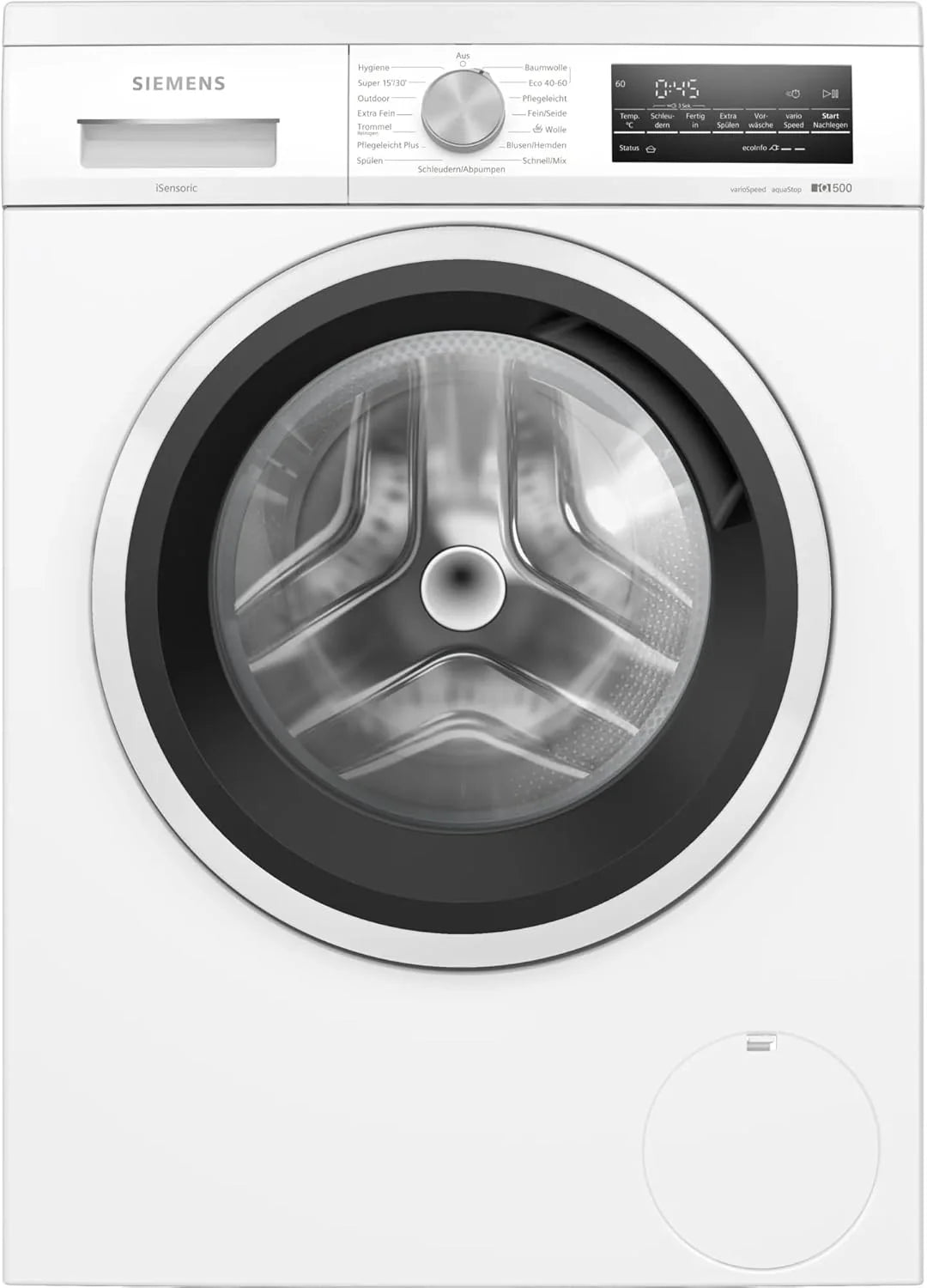 Siemens Wu14Ut42, Iq500 Pralka, 9 Kg, 1400 Obr./Min, Możliwość Montażu Pod Blatem, Bardzo Energooszczędna I Cicha, Variospeed Do Krótszych Programów,