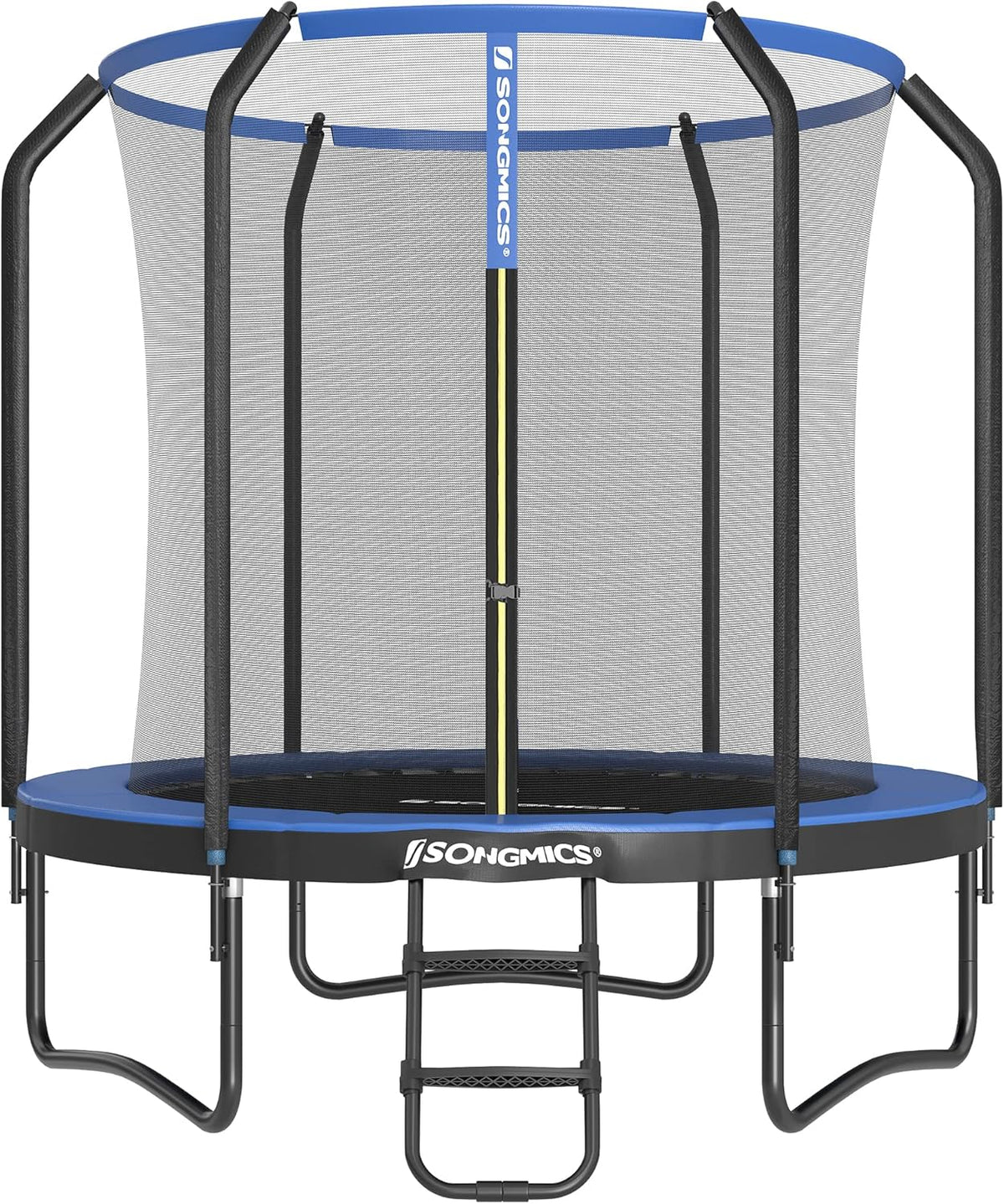 Songmics Trampolina Ø 244/305/366/427 Cm, Certyfikat Tüv Rheinland Gs, Okrągła Trampolina Ogrodowa Z Siatką Zabezpieczającą I Drabinką, Wyściełany Ste