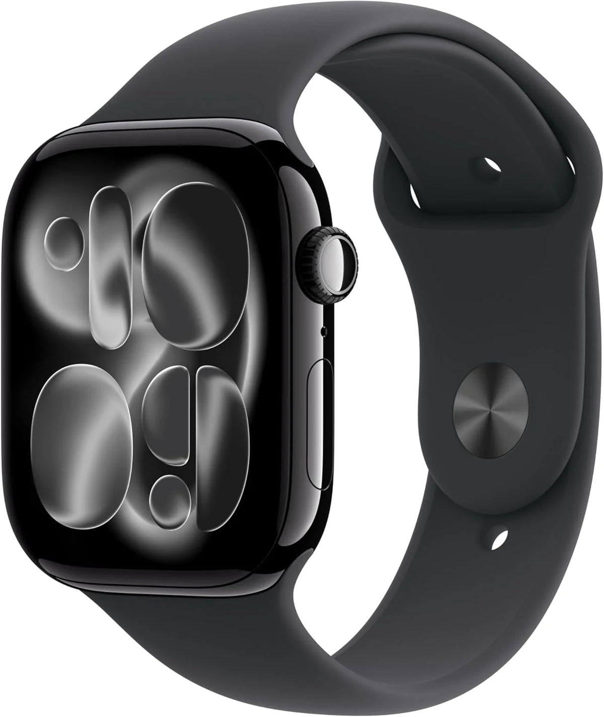 Apple Watch Series 11 Gps + Cellular 42 Mm Smartwatch, Koperta Z Aluminium Kolor Gwiezdna Szarość, Pasek Sportowy Kolor Czarny - S/M. Wynik Snu, Monit