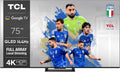 Tcl 65V6C 65-Calowy Bezpośredni Telewizor Led, 4K Hdr Tv, Smart Tv Powered By Google (Dolby Audio, Motion Clarity, Kompatybilny Z Google Assistant Ale