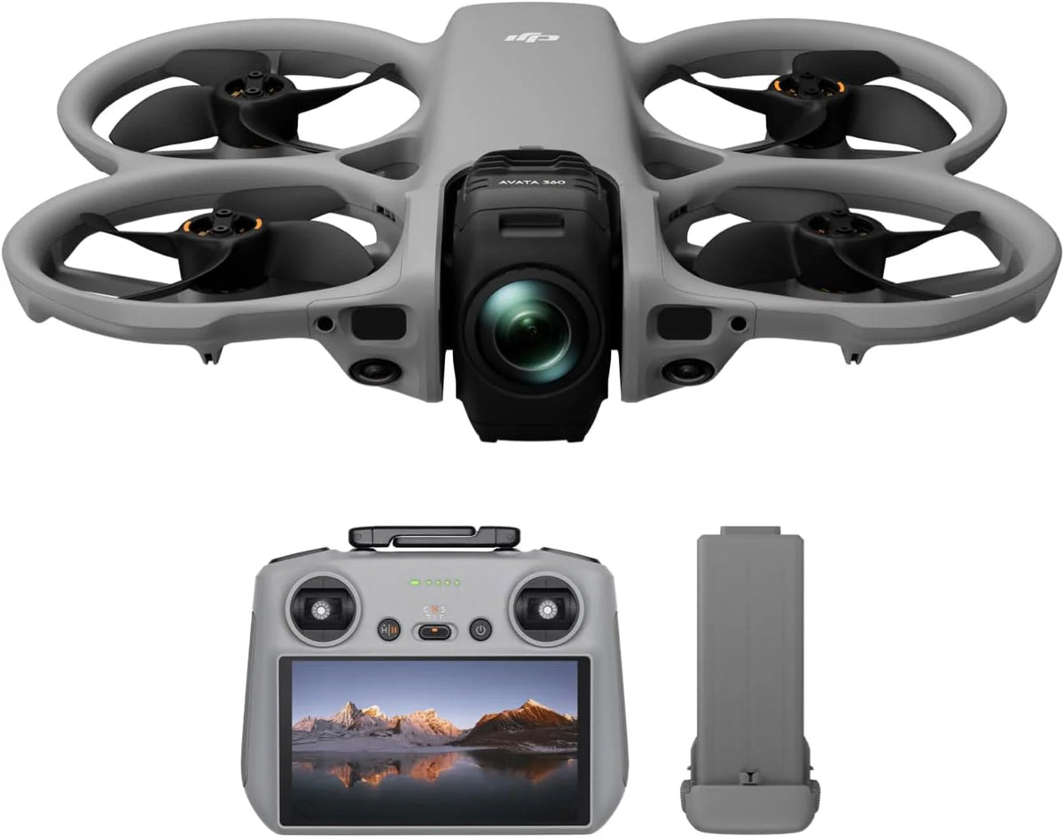 Dji Avata 360 (Rc 2), Dron 360° Z Obrazowaniem 8K Klasy 1-Calowej Do Fpv I Filmowania Z Powietrza, Dron Z Kamerą 360° I Osłoną Śmigieł. Zawiera Rc 2 Z