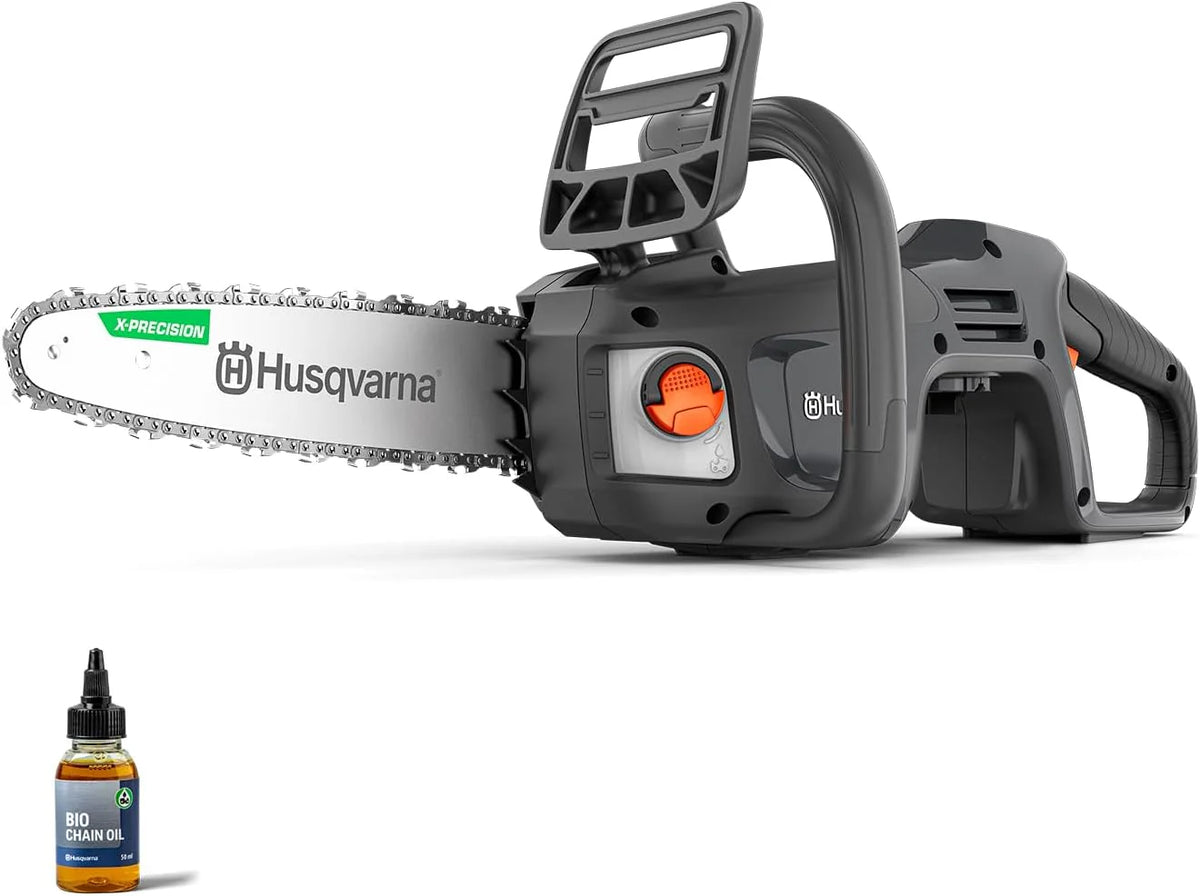 Husqvarna Akumulatorowa Piła Łańcuchowa C15X-P4A, Zasilana Bateriami (Litowo-Jonowa, 18 V, Wysoka Prędkość Cięcia, W Zestawie Akumulator I Ładowarka)(